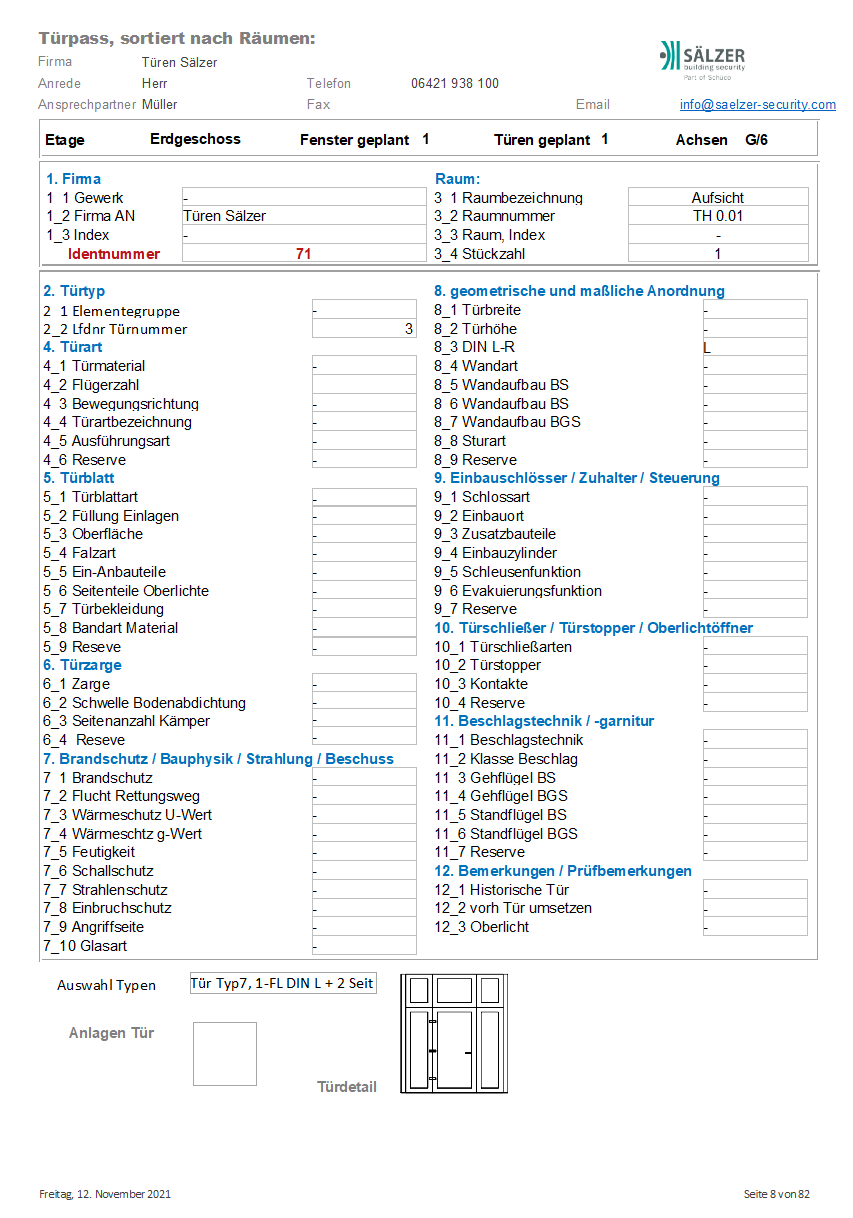 Fensterliste Ausgabe